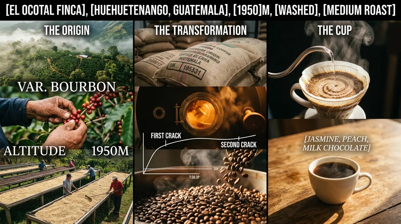 Coffee's Journey Board prompt for Nano Banana 2