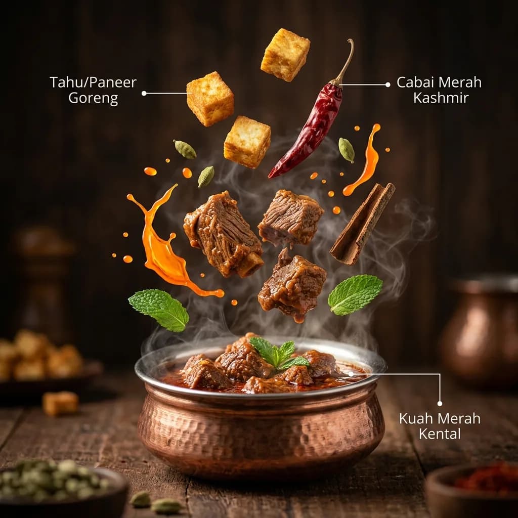 Hyper-Realistic Kashmiri Wazwan Infographic Prompt