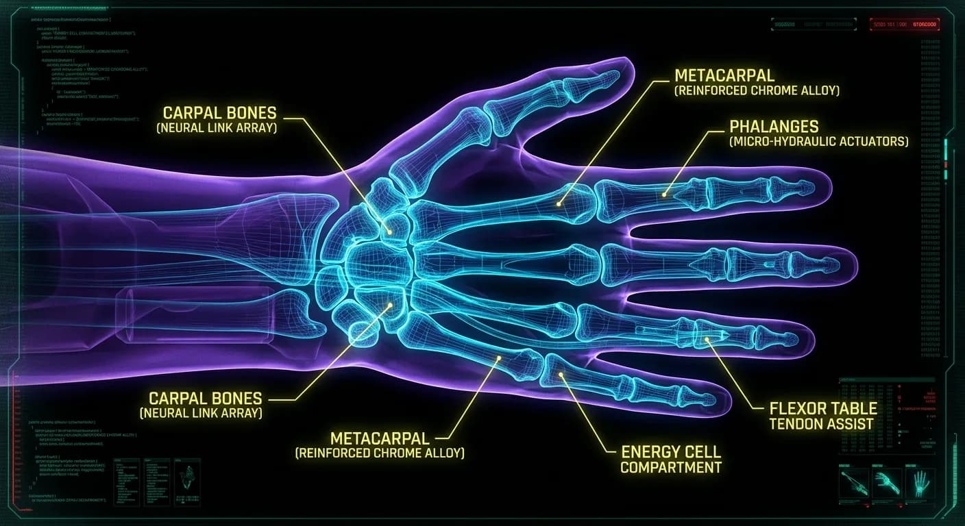 Neon X-Ray Photorealistic Scan